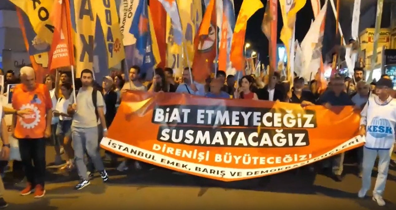 emek baris ve demokrasi gucleri chpye destek icin yurudu FGNJeuGd