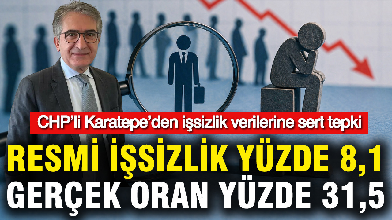 CHP’li Yalçın Karatepe’den Şok İşsizlik Rakamları Açıklaması: Resmi %8,1, Gerçek %31,5