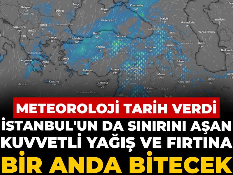 İstanbul’u Etkileyen Şiddetli Yağış ve Fırtına: Meteoroloji’den Kritik Tarih Açıklaması