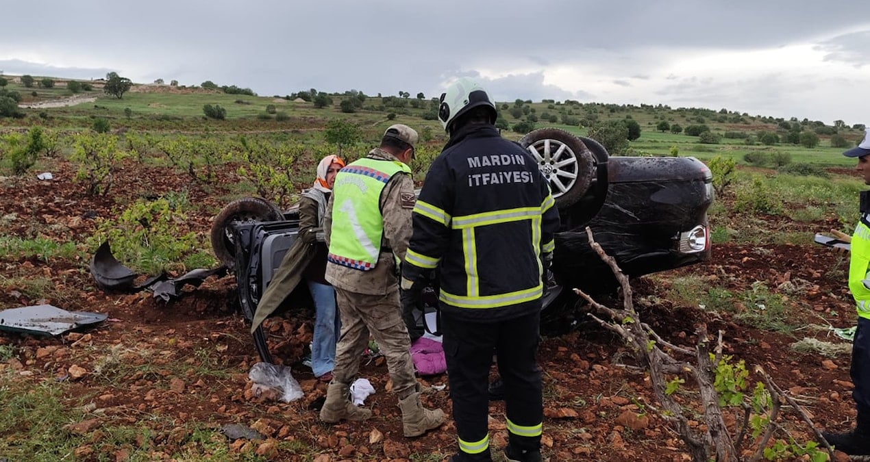 Mardin’de Trafik Kazası: 1 Ölü, 2 Yaralı